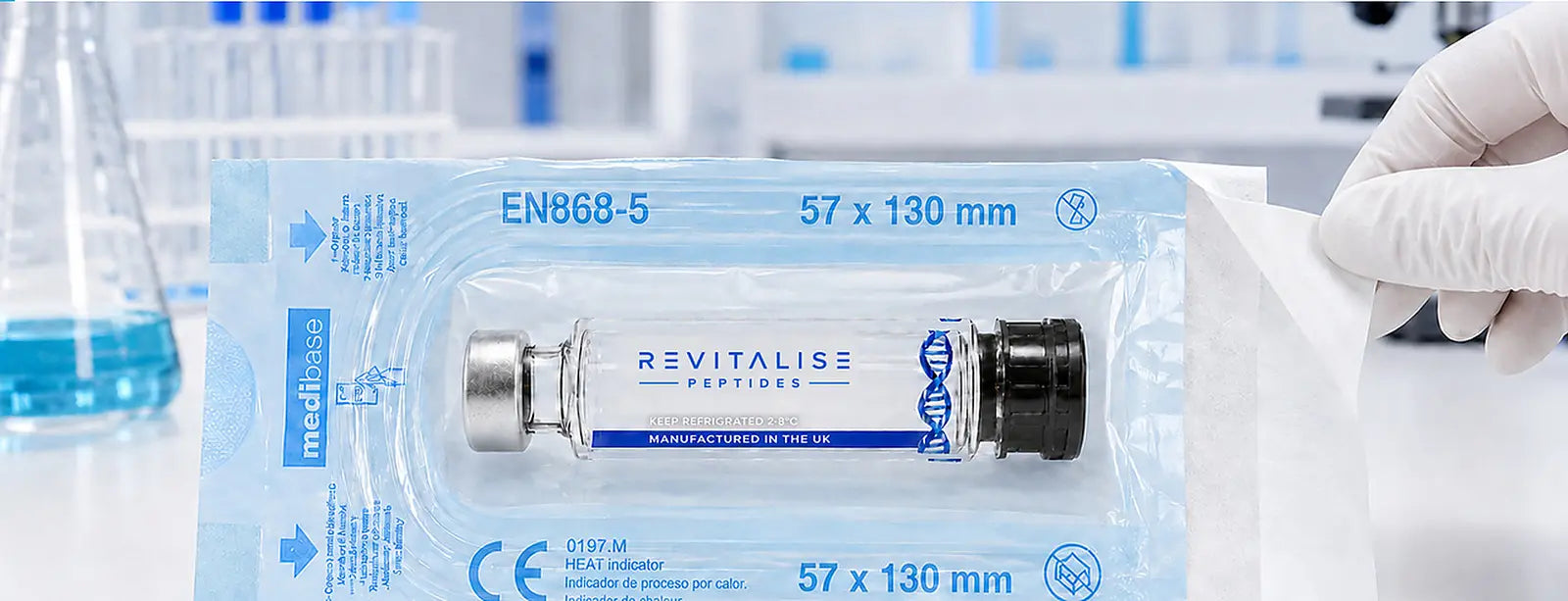 Open the sealed 3 ml cartridge pouch