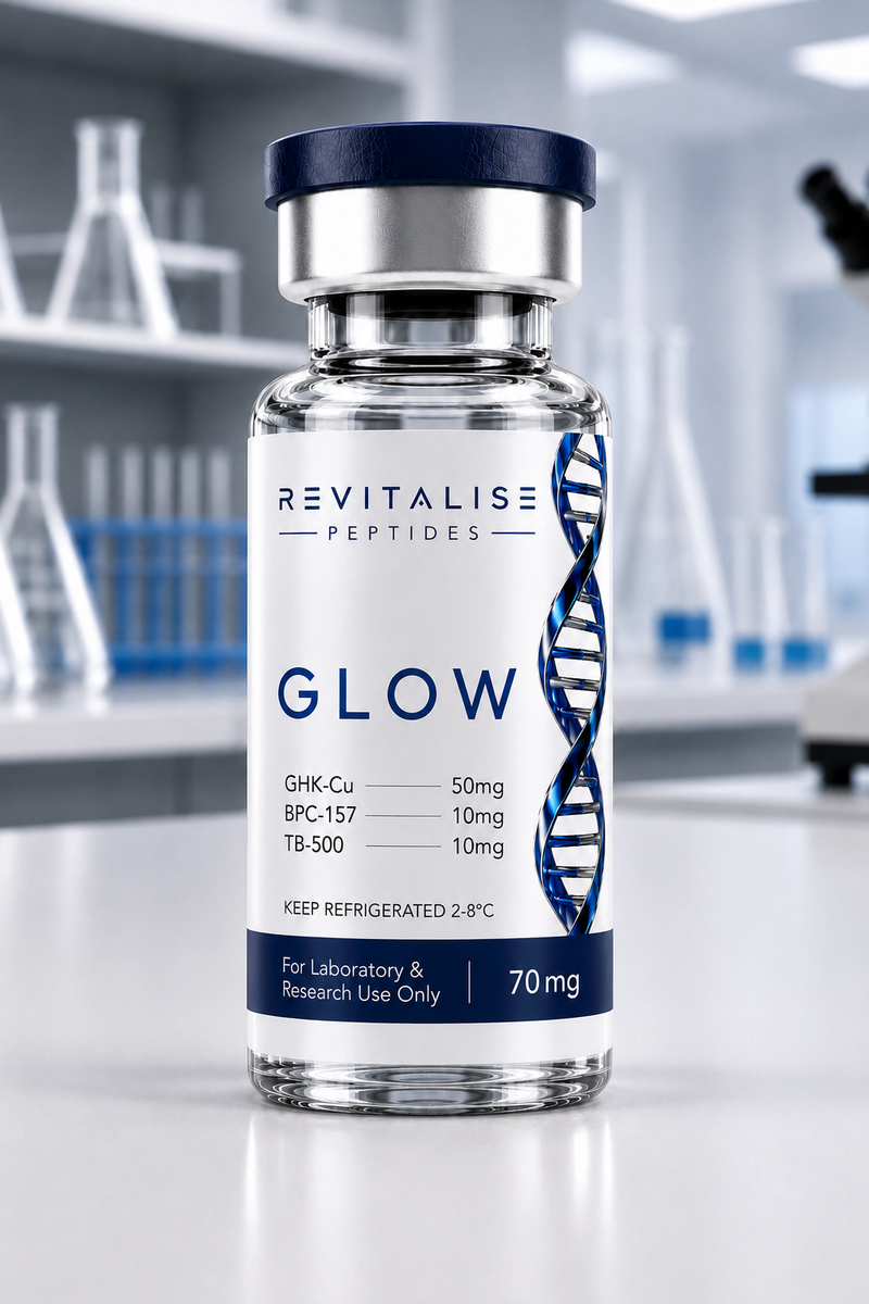 GLOW 70mg Peptide Blend Research Vial