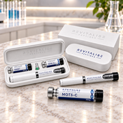 Eon Stack Research Pen Kit on a marble laboratory counter