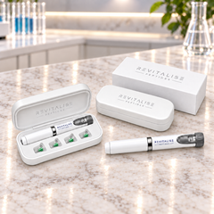 Revitalise Research Pen Kit on a marble laboratory counter
