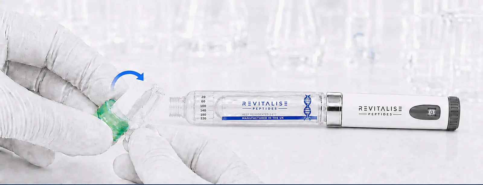 Open a new sterile 32G 4 mm needle